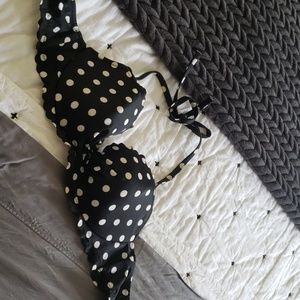 Polka dot bikini top